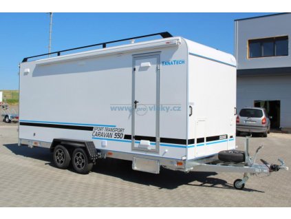 Přívěs skříňový Tomplan TFS 550.00 2700kg Speed caravan vč. zadních dvoukř. dveří