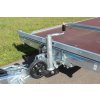 Přívěs Lider plato 5,06x2,15 3500kg stav. oje, nájezdy, hydr. sklopný