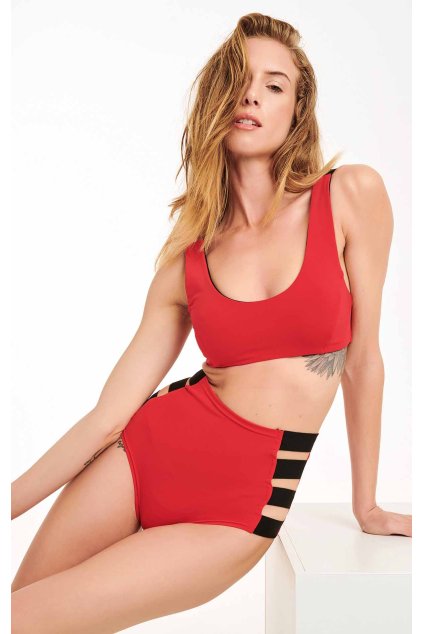 high waist red coral 2
