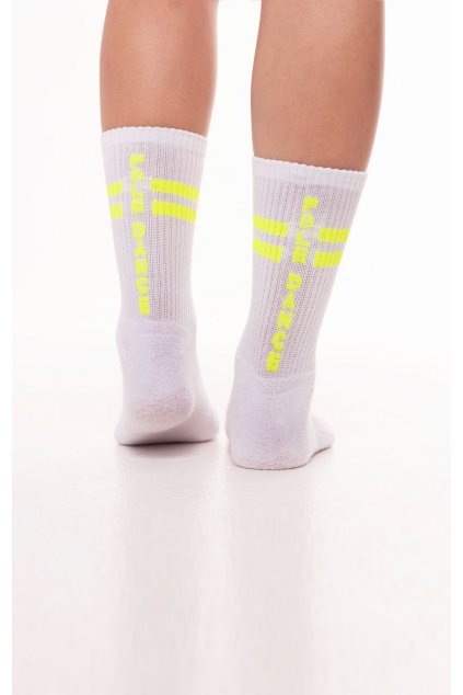 ponožky neon žluté