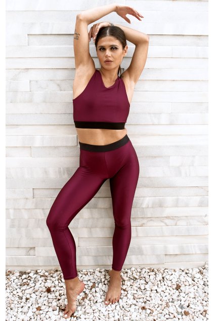 LEGGINGS V STRING CHERRY 01