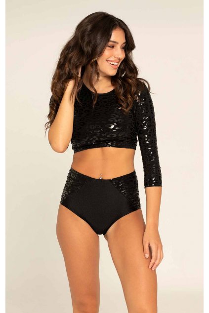 CROP TOP STICKY SUPERHERO LEOPARD BLACK1