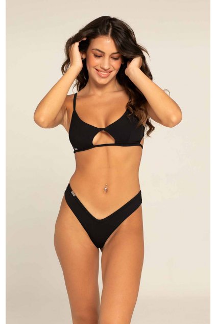 MIAMI STRAPPY TOP RIBBED BLACK1