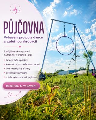 JEŠTĚ NEZNÁŠ NAŠI PŮJČOVNU? ✨ Nemusíš všechno kupovat! 💜 U nás si můžeš vybavení pro pole dance a vzdušnou akrobacii...