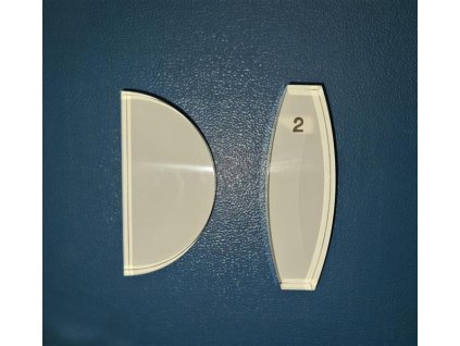 70121/2 - Optikai testek 2 darab, mágneses hátlappal