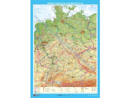 Németország domborzata - hátoldalán: Németország tartományai