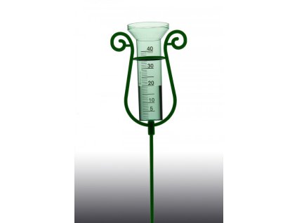 Csapadékmérő állvánnyal, műanyag