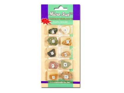 Kőzetek I. 10 db-os készlet