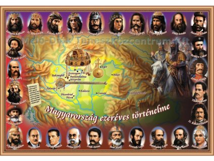 Magyarország ezeréves történelme - hátoldalán Magyarország ezeréves áttekintő történelme