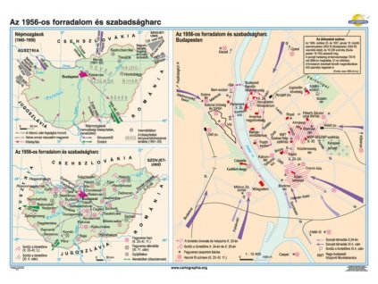 Az 1956-os forradalom és szabadságharc falitérkép