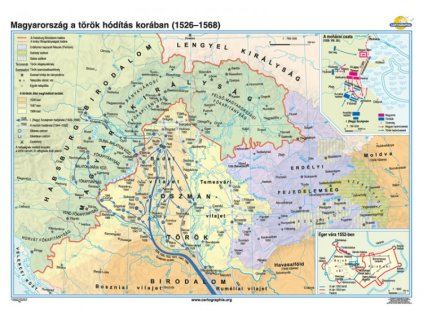 Magyarország a török hódítás korában (1526-1568) falitérkép