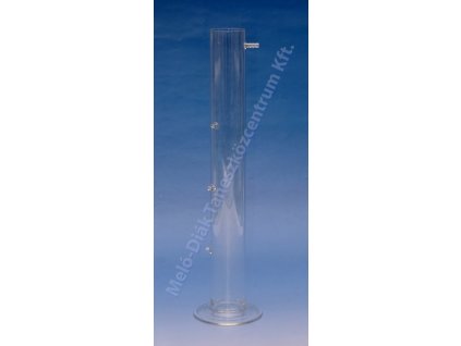 Lyukas üveghenger a folyadékok nyomásvizsgálatához