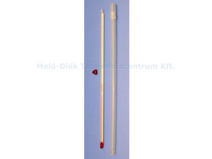 Hőmérő, kalibrált, jelzés nélküli, jelzőgyűrűkkel