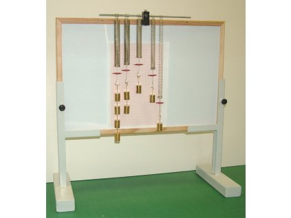 Hook-törvénye: acélrugó készlet skálával, mágnestáblával és tartozékokkal