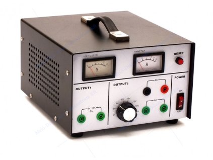 Stabilizált AC-DC tápegység analóg kijelzőkkel