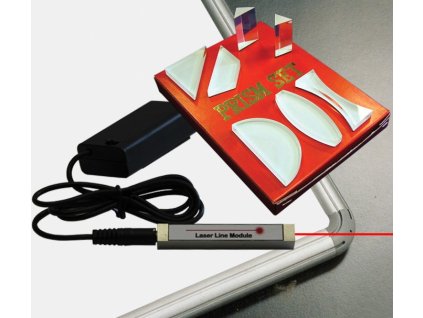 Lézeroptika készlet, 1db lézerfényforrással, mágnestáblával