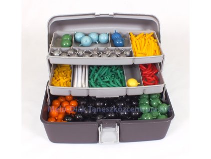 Szerves és szervetlen kémiai molekula - és kristályrács - modell készlet