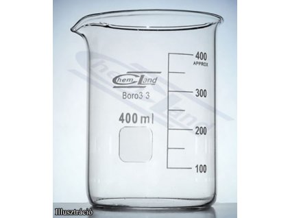 Főzőpohár, alacsony, 800 ml, boro 3.3 hőálló üveg