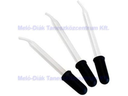 Pipetta üveg 12 db, hajlított végű