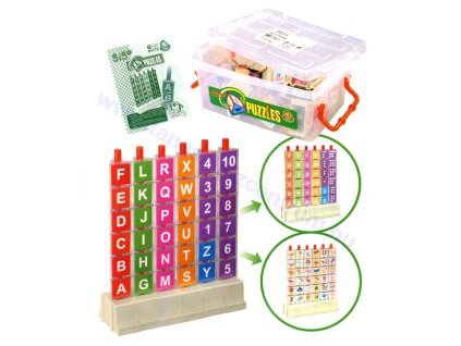 3D betű- és szám puzzle