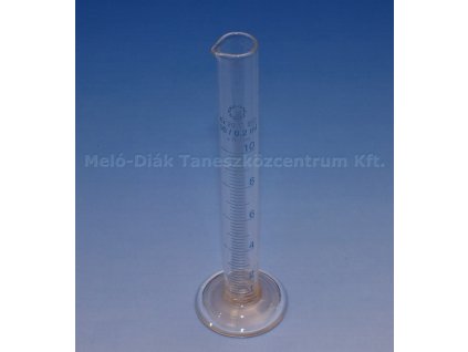 Mérőhenger 10 ml, üveg, talpas