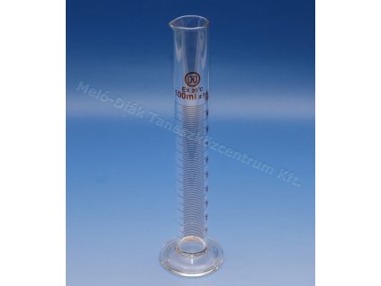 Mérőhenger, talppal, 100 ml-es, üveg