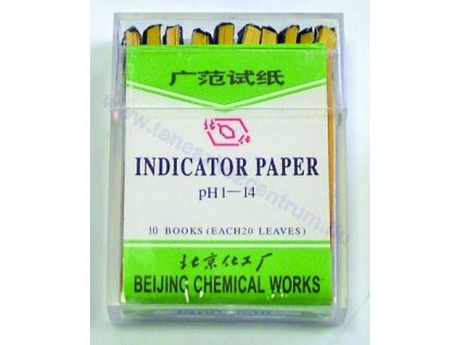 Indikátor papír, pH1-14, 200 darab