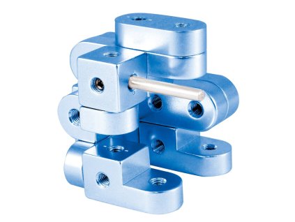 Fém építőjáték - C modell: A robot (Kék színben)