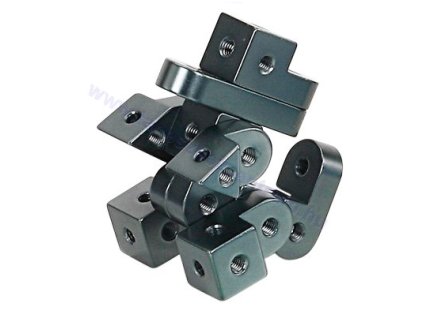 Fém építőjáték - H modell: Dinoszaurusz (Fémes szürke színben)