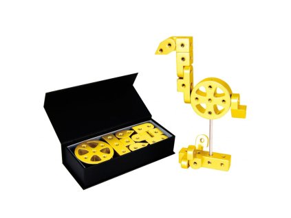 TM8093 - Fém építőjáték - J modell: Csillagjegyek (Sárga Arany színben)