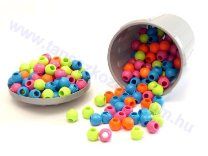 Mozgáskoordinációhoz különböző színű gyöngyök, 200 db