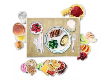 Egészséges ételek, mágneses hátlappal