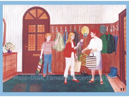 Készülődés bevásárláshoz, fali tabló