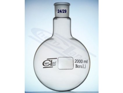 Gömblombik, 2000 ml-es, boroszilikát üveg