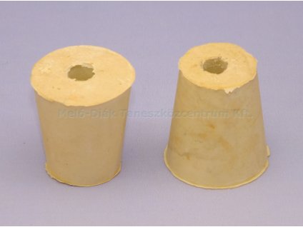 Szilikon dugó 17x23x26 mm-es 1 furattal