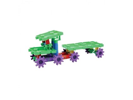 Építőkészlet fogaskerekes hajtás bemutatásához, KAMION, 120 db-os készlet