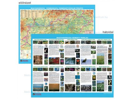 Magyarország domborzata és természetvédelmi térképe