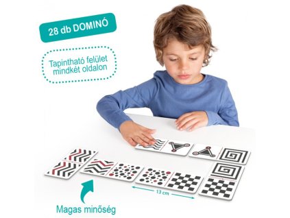 Dominó, textúrált, érdes felülettel