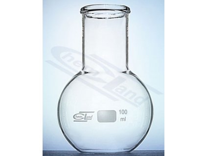 Állólombik, 100 ml-es, üvegből, bőnyakú