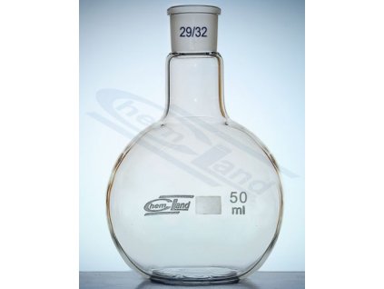Állólombik, 50 ml-es, boroszilikát 3.3 üvegből, 29/32 NS csiszolattal