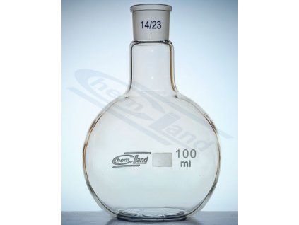 Állólombik, 100 ml-es, boroszilikát 3.3 üvegből, 14/23 NS csiszolattal