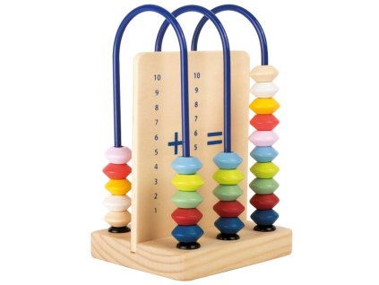 Abakusz tanulói - montessori színes golyós játék