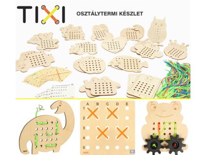 Fűzős készségfejlesztő játék szett TIXI