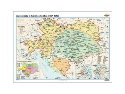 Magyarország a dualizmus korában (1867–1918) falitérkép