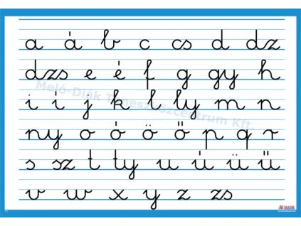 0001 - Kis írott betűs magyar ABC, fali oktatótabló