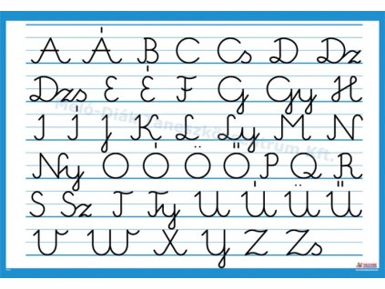 0002 - Nagy írott betűs ABC, fali oktatótabló