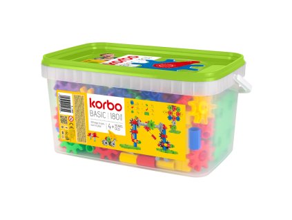 RE1405 - Építőkészlet fogaskerekes hajtás bemutatásához, BASIC 180 db-os készlet
