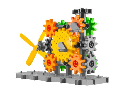 RE1410 - Építőkészlet fogaskerekes hajtás bemutatásához, Technic, 122 db-os