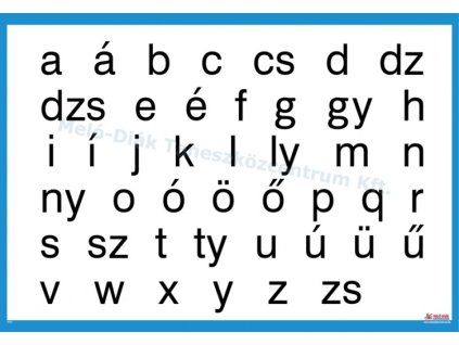 0003 - Kis nyomtatott betűs ABC, fali oktatótabló
