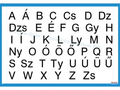 0004 - Nagy nyomtatott betűs ABC, fali oktatótabló